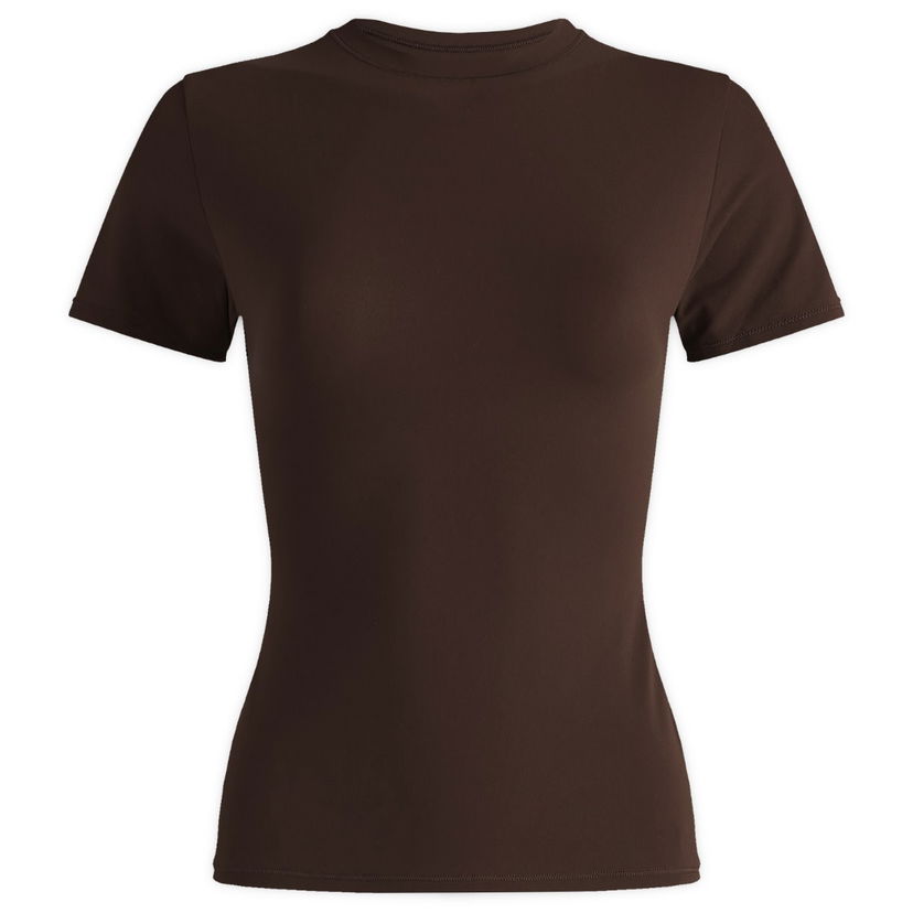 T-shirt SKIMS SKIMS Fits Everybody Short Sleeve T-Shirt, Size Large Brun | AP-TSH-0649-COA