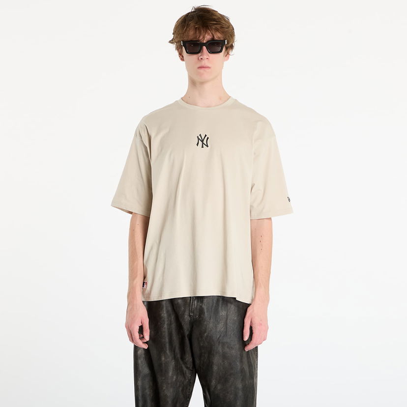 T-shirt New Era MLB New York Yankees Oversized T-shirt Beige | 60675747