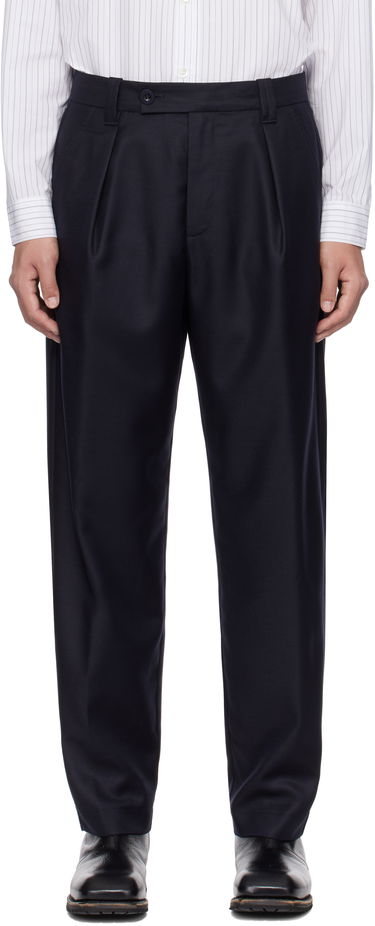 Bukser A.P.C. A.P.C. Renato Pleated Trousers Mørkeblå | LYAAV-H08428, 0