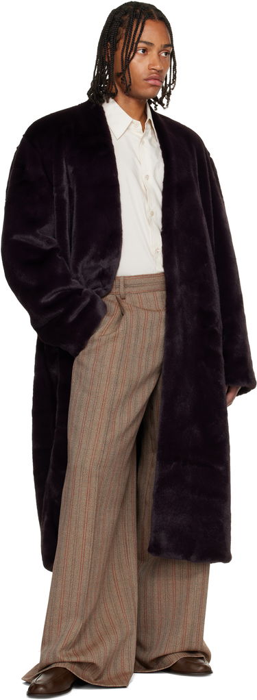 Frakker Casablanca Shawl Faux-Fur Coat Sort | M-AW25-OT-218-01, 3