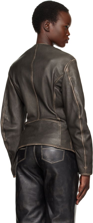 Jakke Diesel Leather Jacket Sort | A15873 0EGBL, 2