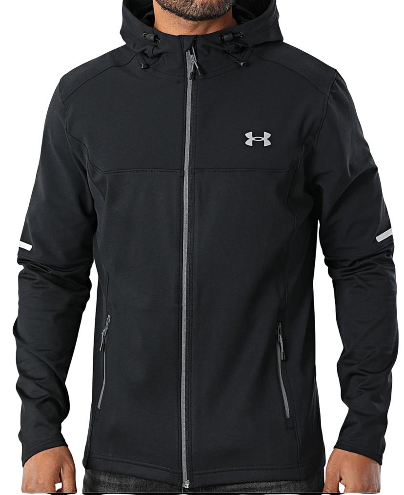 Jakke Under Armour Utility Woven Winterized Full-Zip Hooded Jacket Sort | 6006112-001