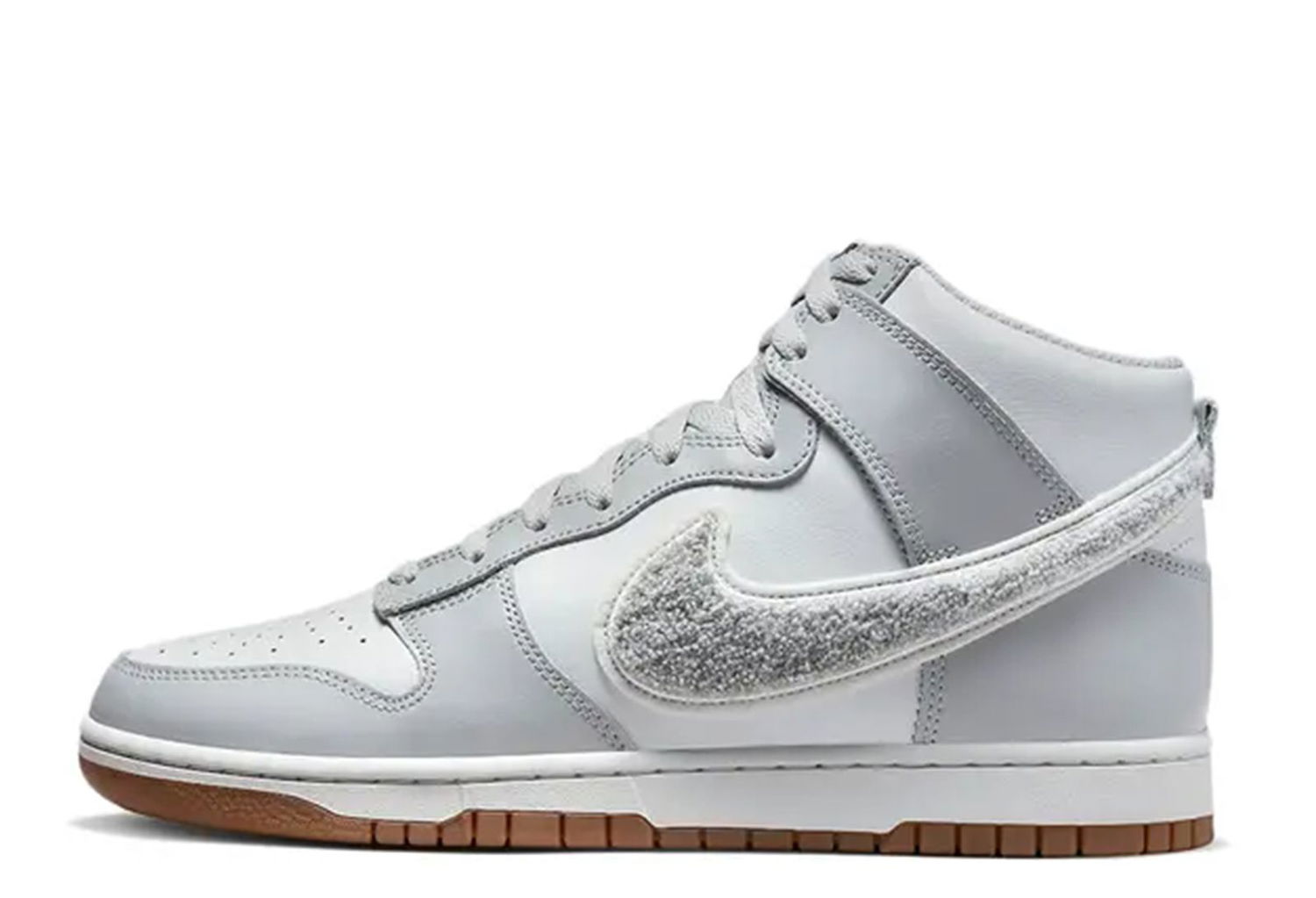 Sneakers og sko Nike Dunk High University Chenille Swoosh "Light Smoke Grey" Grå | DR8805-003, 1
