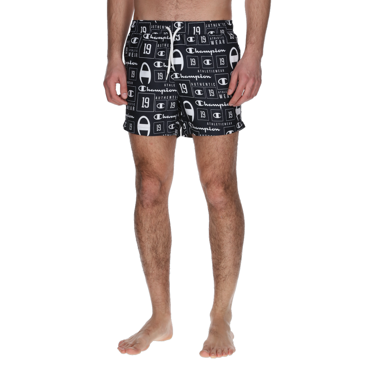 Badetøj Champion Champion All-Over Print Beachshort Sort | 221498-BL501, 0
