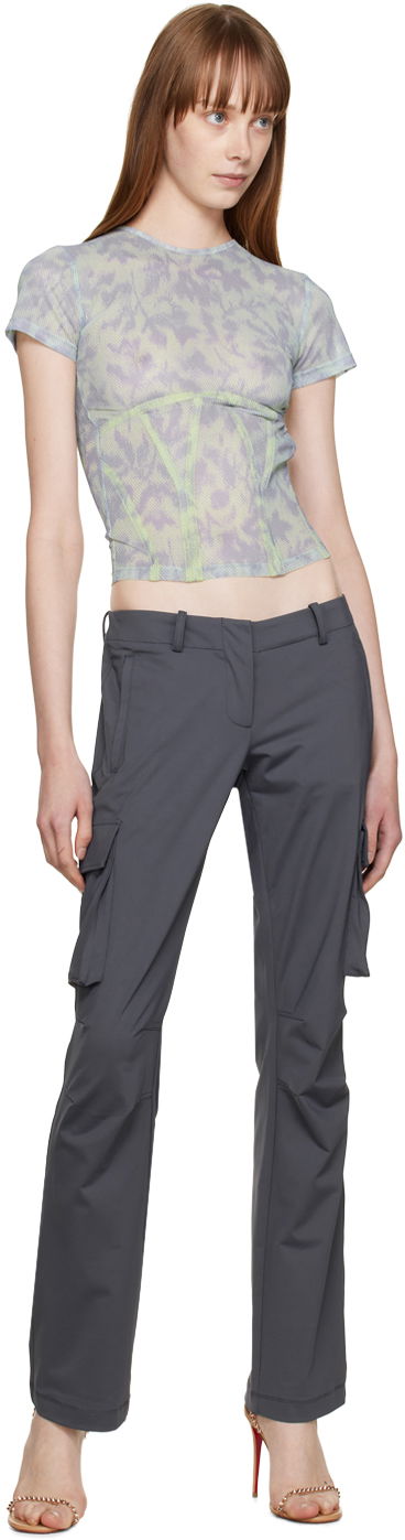 Cargo bukser Miaou Miaou Raven Cargo Pants Grå | 1019PTCHL, 3