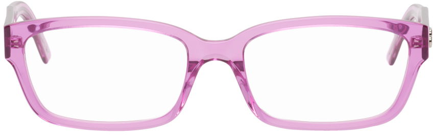 Solbriller Balenciaga Rectangular Glasses Lyserød | BB0065O, 0