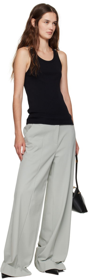 Tanktop Jean Paul Gaultier Jean Paul Gaultier Overall Buckles Ribbed Tank Top Sort | 25/03-U-TO380-J014-00, 3