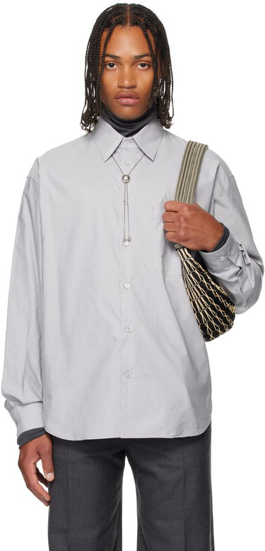 Skjorte LEMAIRE Regular Fit Long Sleeve Button-Up Shirt Grå | SH1201 LF1500, 0