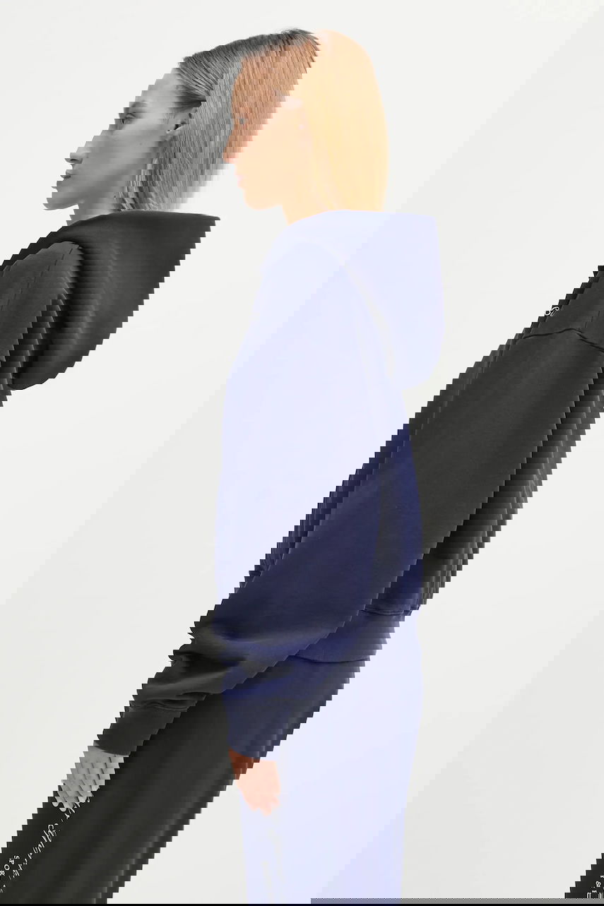 Sweatshirt Sporty & Rich Cotton Hoodie Sporty & Rich Ny Tennis Club Cropped Zip Mørkeblå | ST068621402BL106, 1