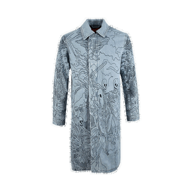 Frakker Who Decides War Denim Four Horsemen Trenchcoat Turkis | 2637 1SS220307DFHT SKY, 0