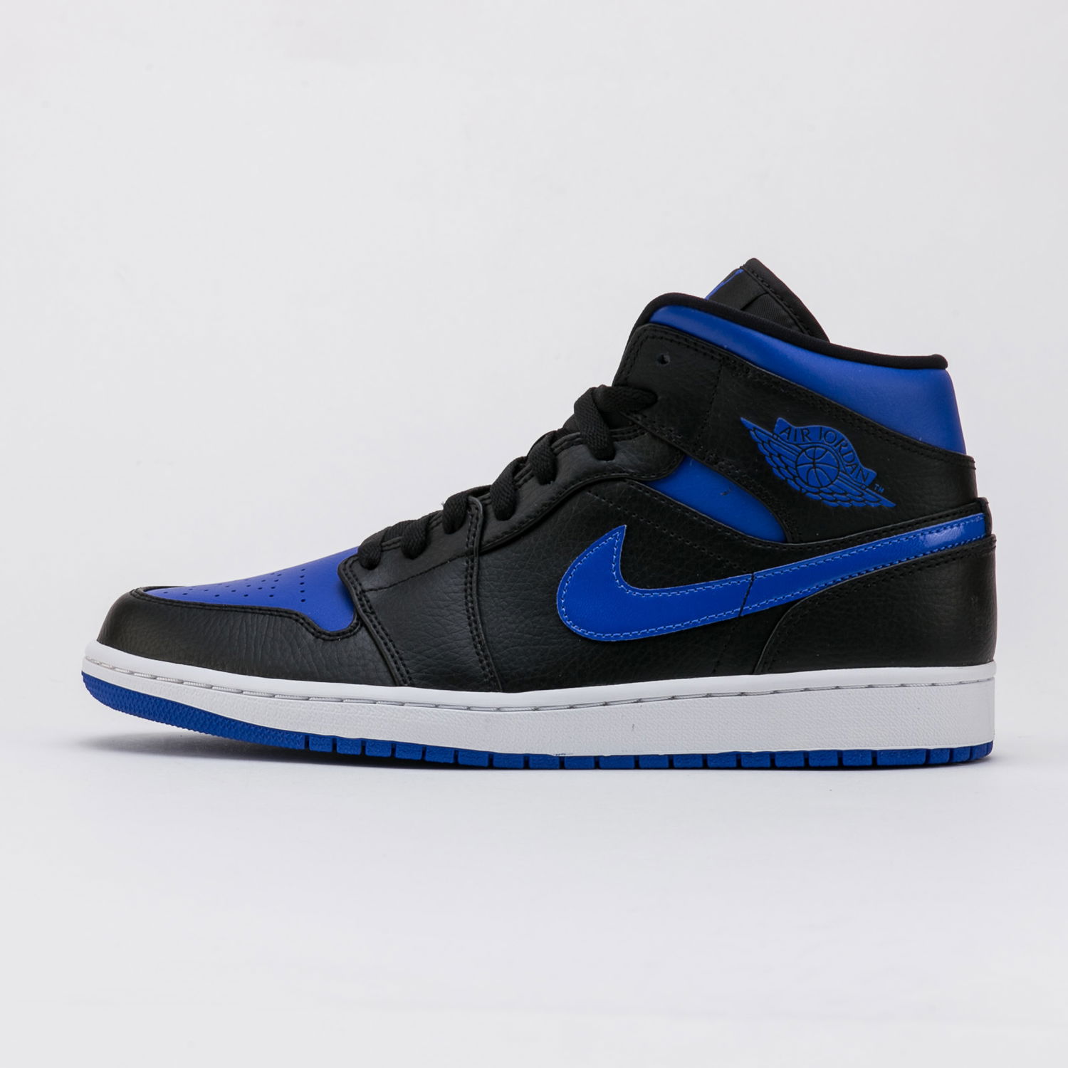 Sneakers og sko Jordan Air Jordan 1 Mid "Black Hyper Royal" Blå | 554724-068, 0