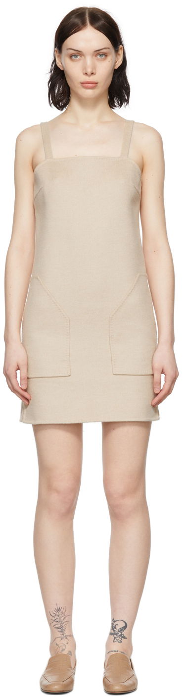 Kjole Max Mara Max Mara Camel Mini Dress Beige | 12210228600
