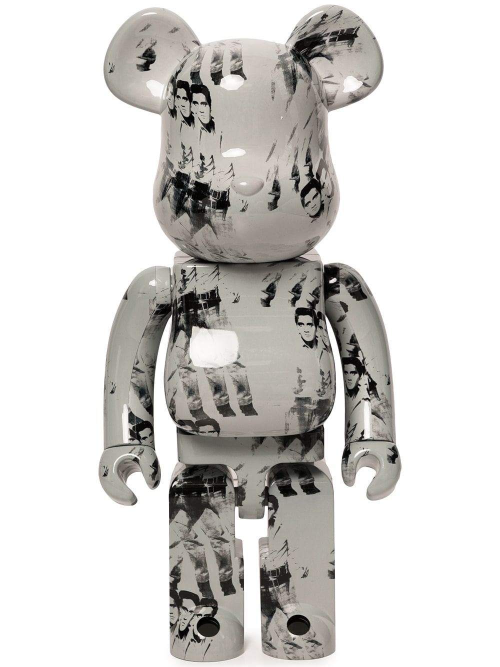 Collectible Medicom Toy BE@RBRICK Andy Warhol's Elvis Presley 1000% - Grey Grå | AWEP100016963719, 0