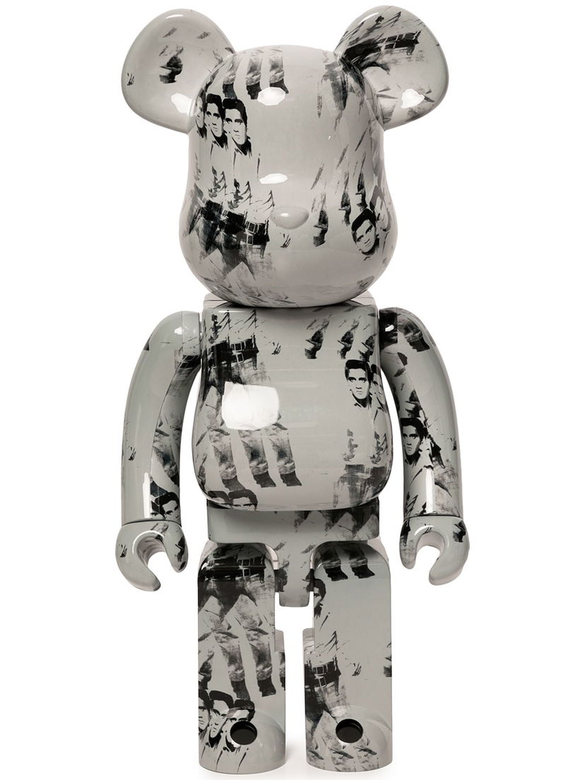 Collectible Medicom Toy BE@RBRICK Andy Warhol's Elvis Presley 1000% - Grey Grå | AWEP100016963719