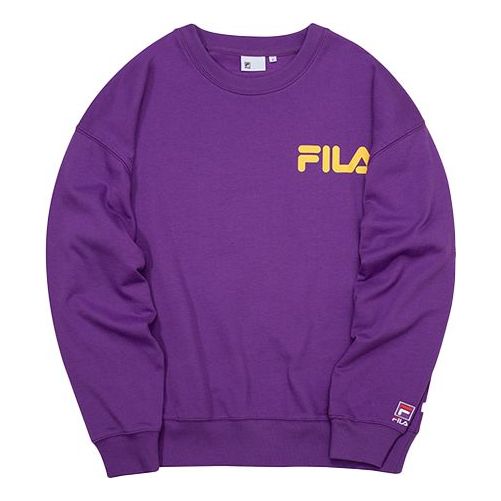 Sweater FILA Fusion Logo Print Pullover Lilla | T11U038205F-PU, 0
