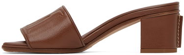 Sneakers og sko Max Mara Max Mara Embossed Heeled Sandals Brun | 2345211131600 MM81128, 2