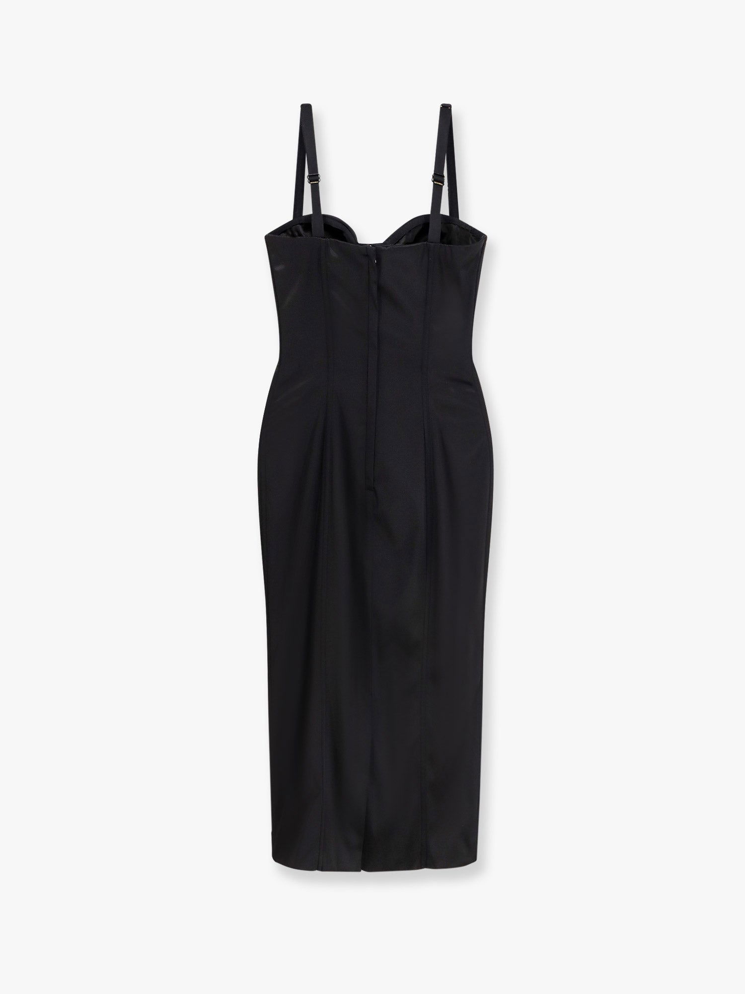 Kjole Dolce & Gabbana Dolce & Gabbana Fitted Midi Dress Sort | F6DIHTFURADN0000, 1