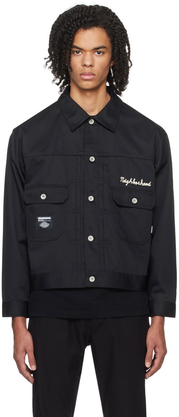 Jakke Neighborhood Black Dickies Edition Jacket Sort | 232EVDKN-JKM01, 0