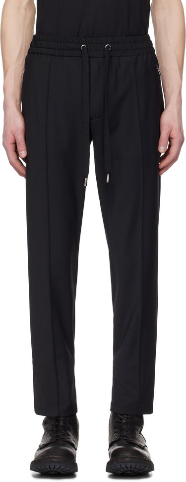 Joggingbukser Dolce & Gabbana Dolce&Gabbana Tela Lana Track Pants Sort | GYACETFURK8, 0