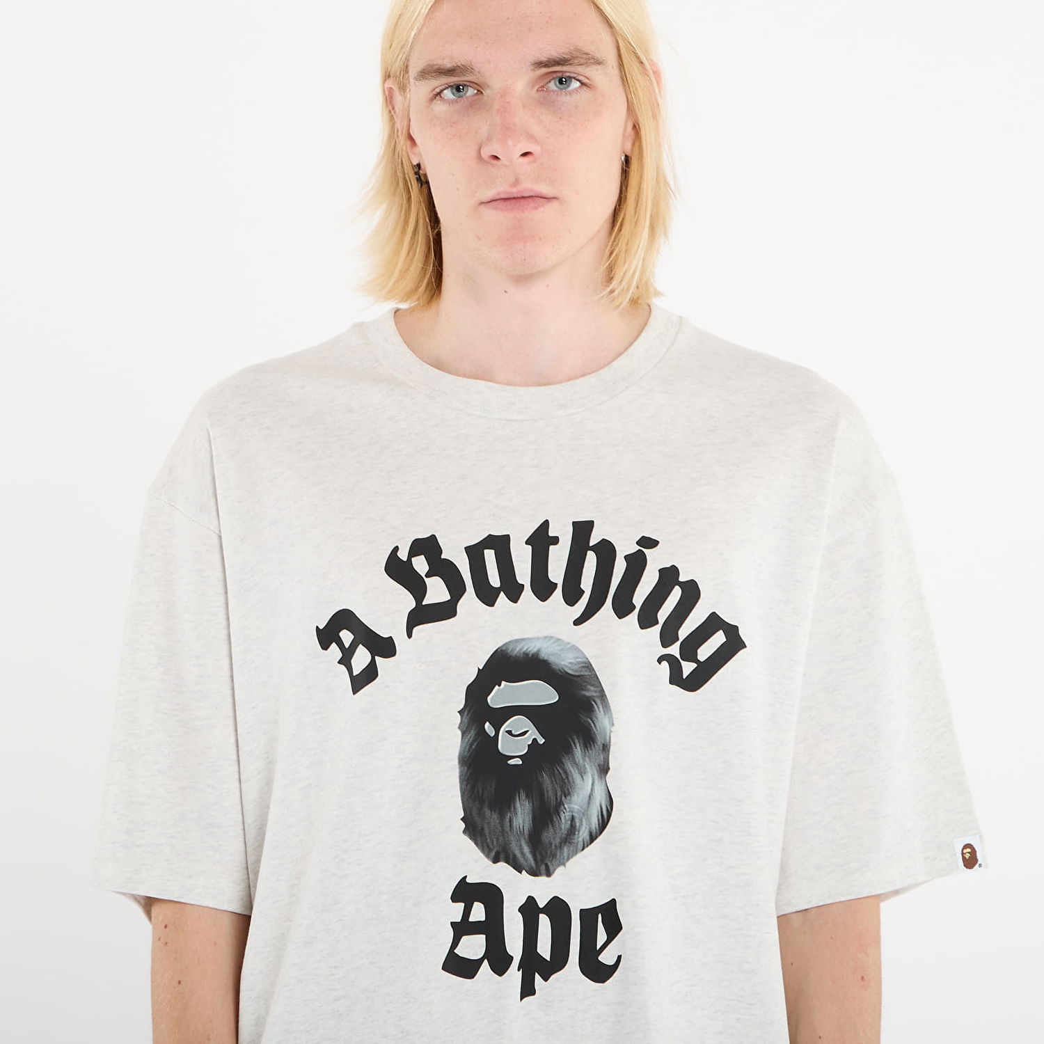 T-shirt BAPE College Relaxed Fit T-Shirt M Grå | 001TEL801330MGRA, 1