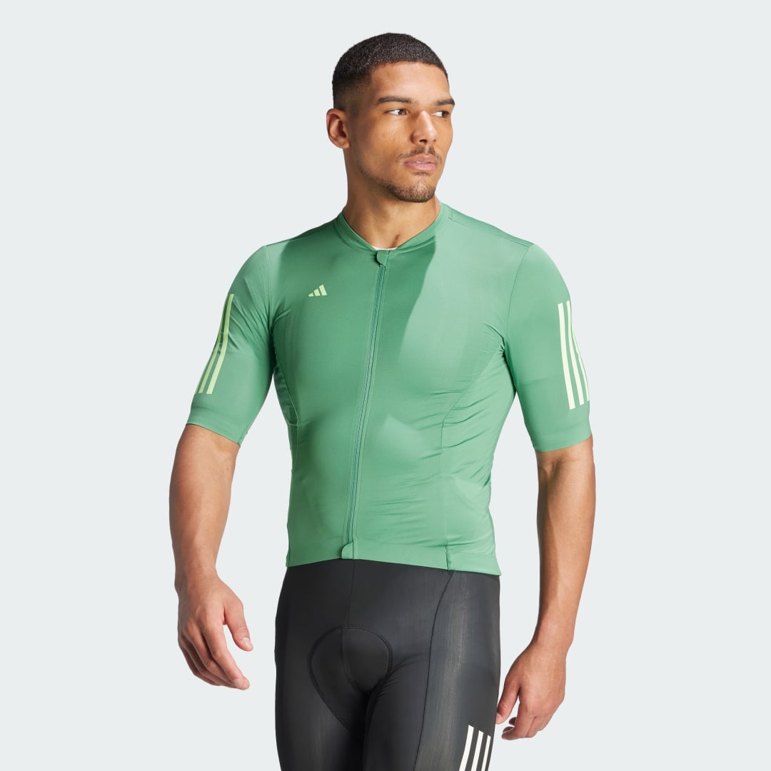 Jersey adidas Performance Tempo 3-Stripes Cycling Grøn | IP2685, 1