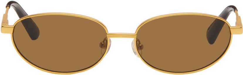 Solbriller Jacquemus Jacquemus 'The Alba' Sunglasses Brun | JAC120C1SUN
