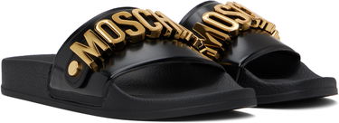 Tilbehør Moschino Moschino Lettering Logo Slides Sort | MA28032G1M M11 000, 3