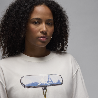 T-shirt Jordan Girlfriend Jordan Zone 23 Hvid | HF2861-133, 2