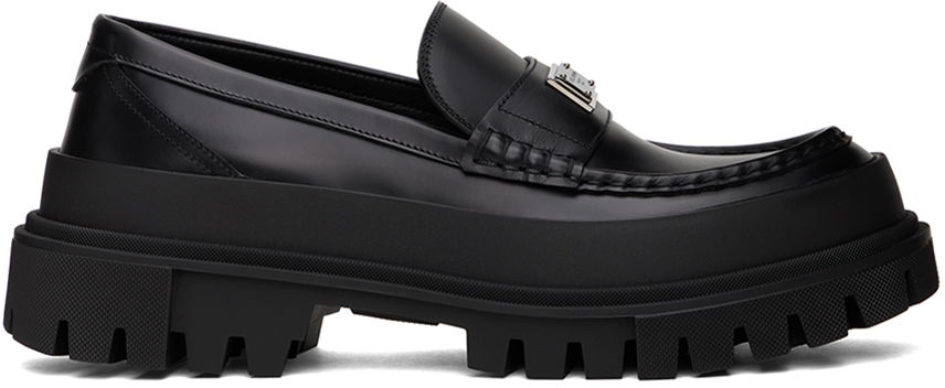Sneakers og sko Dolce & Gabbana Black Hi-Trekking Loafers Sort | A30170AI027, 0