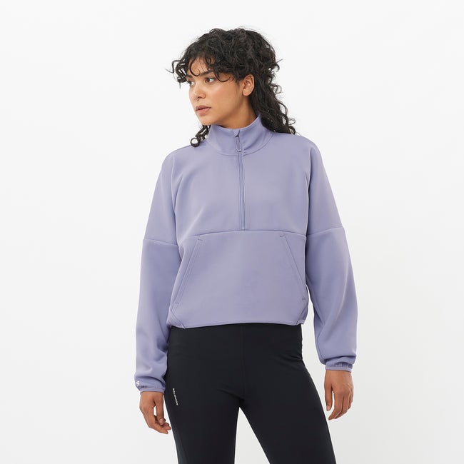 Sweater Salomon Shakeout Half Zip Pullover Lilla | LC2418100