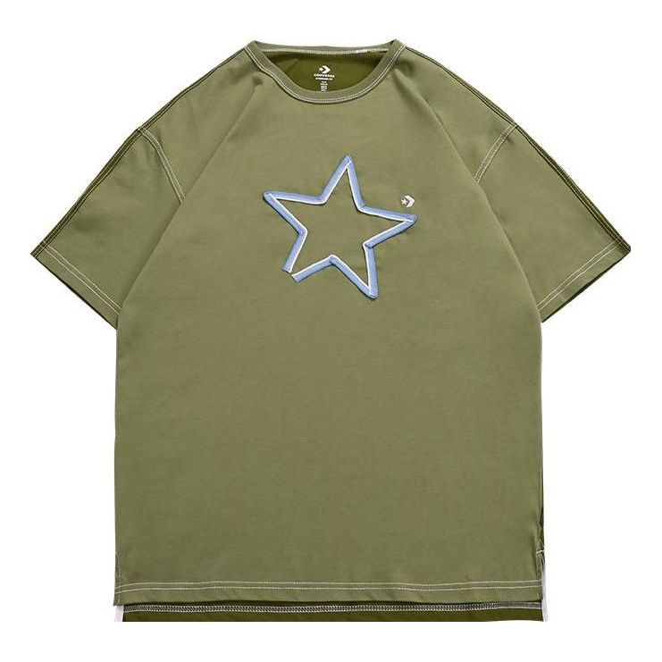 T-shirt Converse Star Logo Graphic Tee Grøn | 10025871-A03