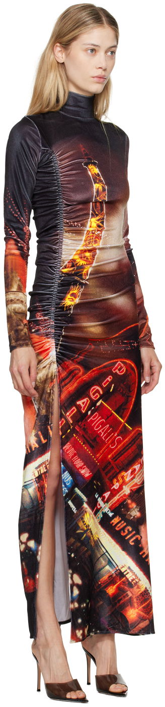 Kjole Jean Paul Gaultier Gaultier 'The Velvet Pigalle' Maxi Dress Flerfarvet | 24/30-F-RO257-J554-00301550, 1