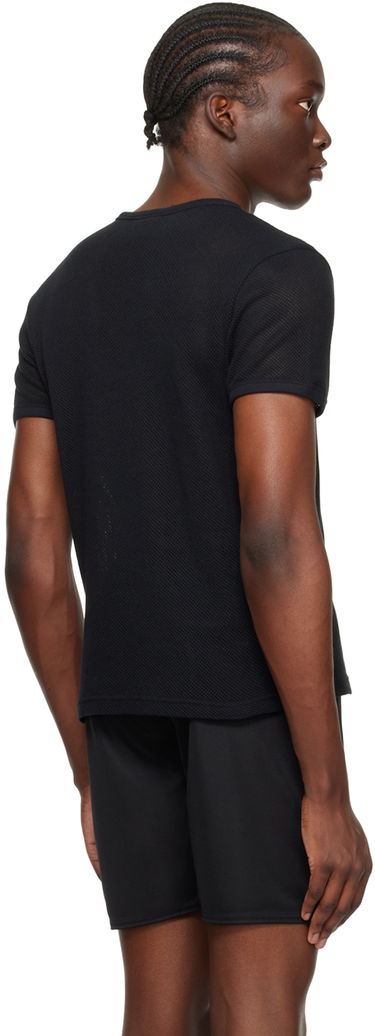 T-shirt Courrèges Semi-Sheer T-Shirt Sort | 124JTS123JS0069, 2