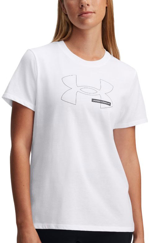 T-shirt Under Armour Rival Outline Short Sleeve T-Shirt Hvid | 1389719-100