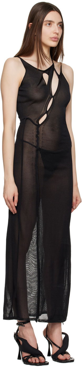 Kjole Ottolinger Ottolinger Strappy Maxi Dress Sort | 705001, 1
