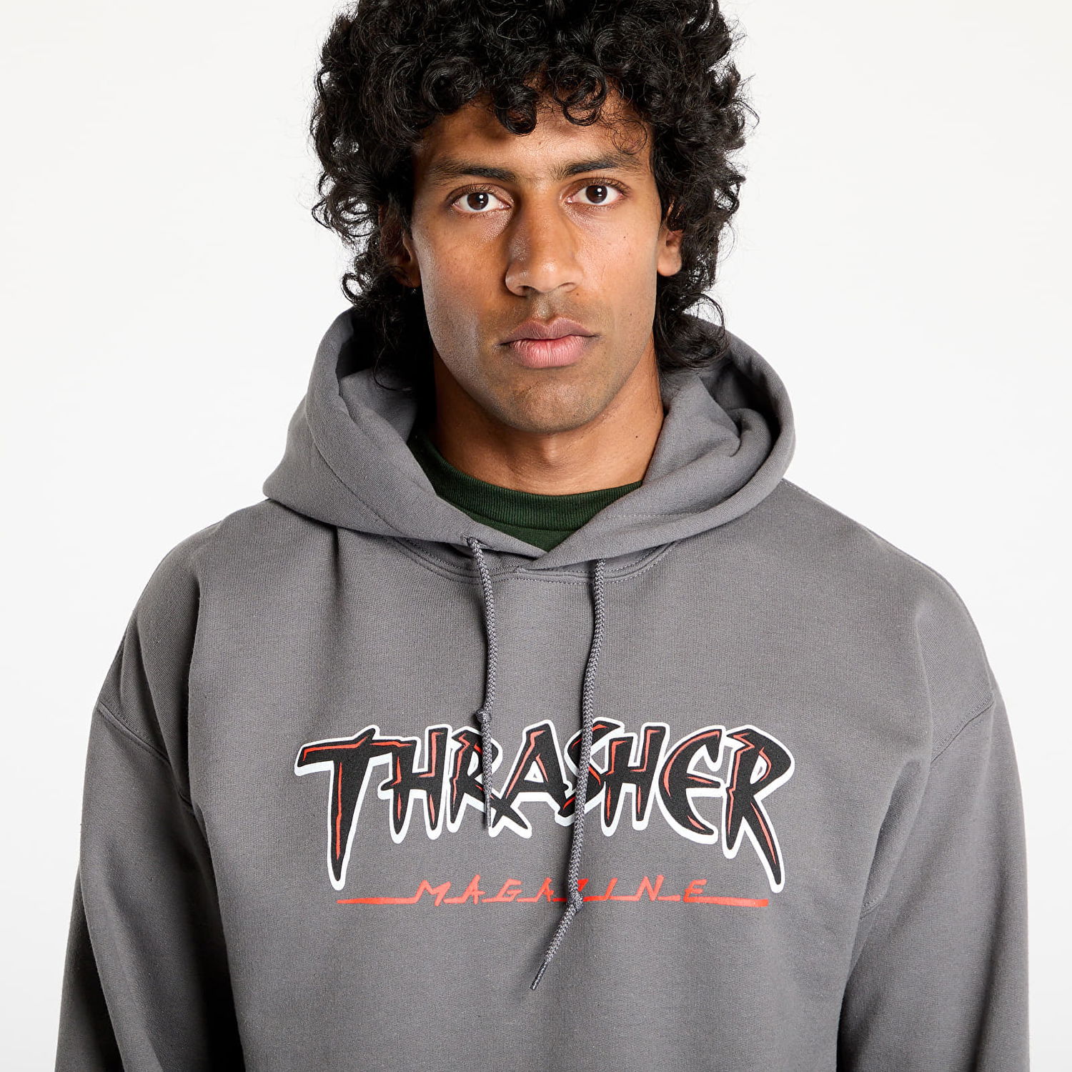 Sweatshirt Thrasher Thrasher Slash Hoodie Grå | 145682, 1