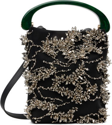 Håndtaske Dries Van Noten Dries Van Noten Beaded Mesh Handbag Sort | 251-011522-695, 0