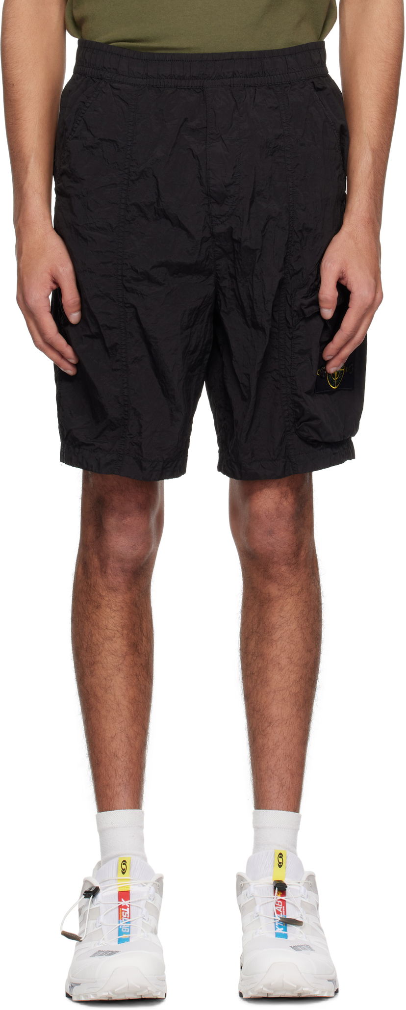 Shorts Stone Island Stone Island Nylon Metal ECONYL Shorts Sort | K1S15 L100007 S0019