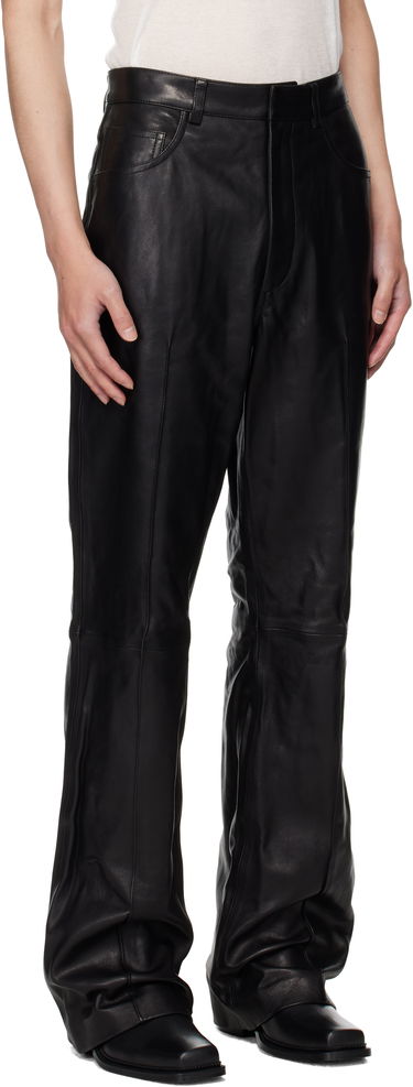 Bukser AMIRI AMIRI Boot Cut Leather Pants Sort | AMLTPA1009, 1