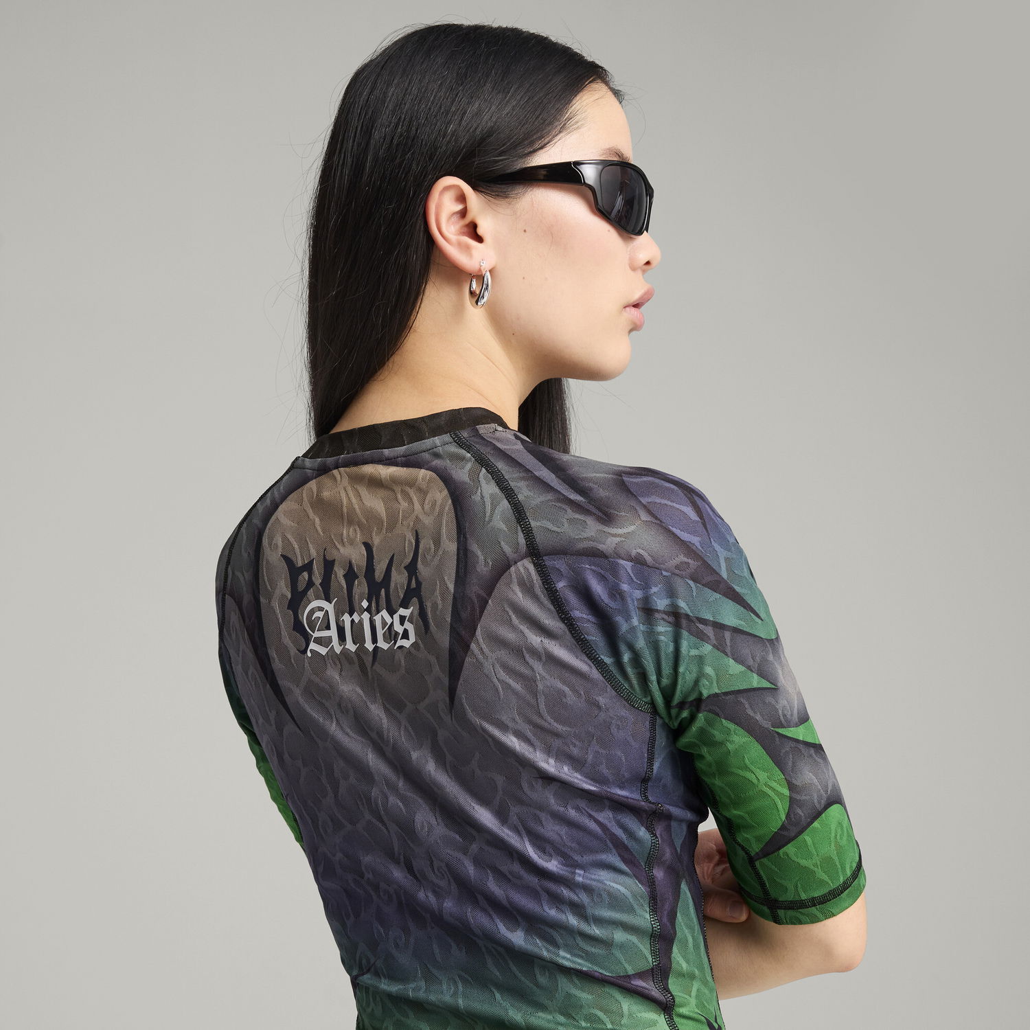 Kjole Puma PUMA x ARIES Women's Tight Dress Grøn | 631076_51, 1