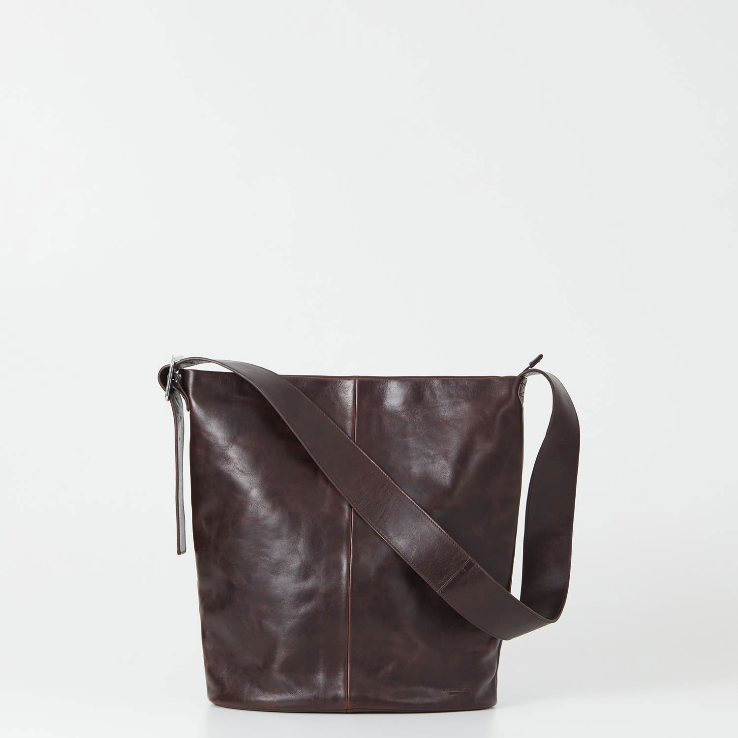 Mulepose Vagabond Vagabond Stockholm Leather Bucket Bag Brun | BM08-001-31, 0