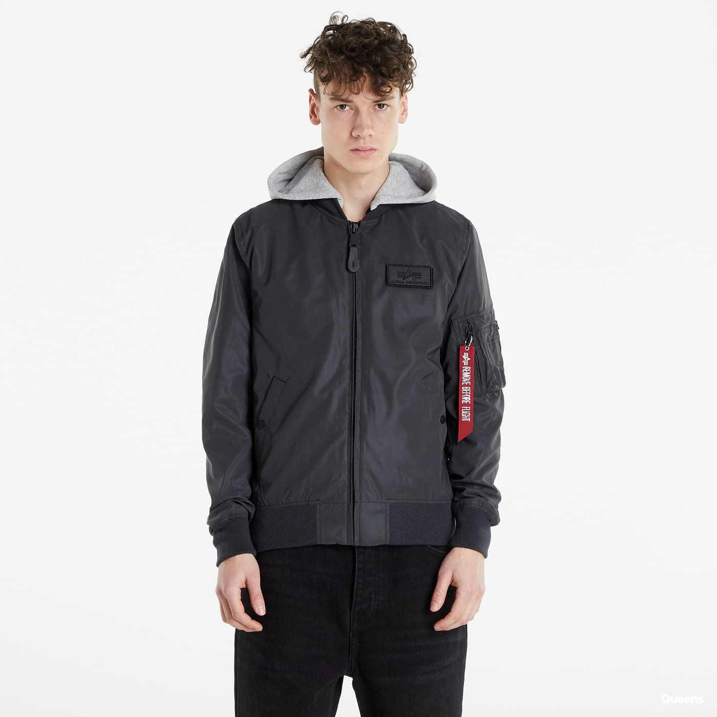 Bomberjakke Alpha Industries Bomber HOOD REFLECTIVE Grå | 116107/03, 0