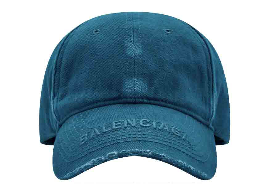 Kasket Balenciaga Logo Visor Cap Mørkeblå | 673318410B24444, 0