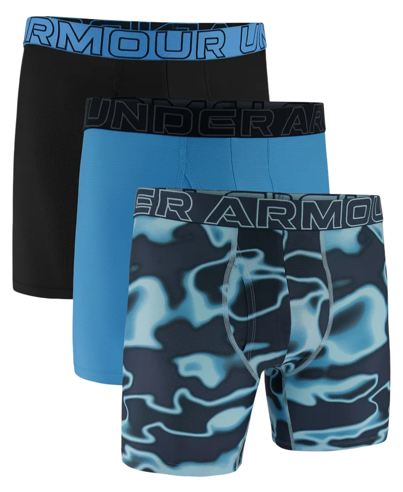 Boksere Under Armour Performance Tech Mesh 6" Print Boxerjock - 3 Pack Flerfarvet | 1383885-494