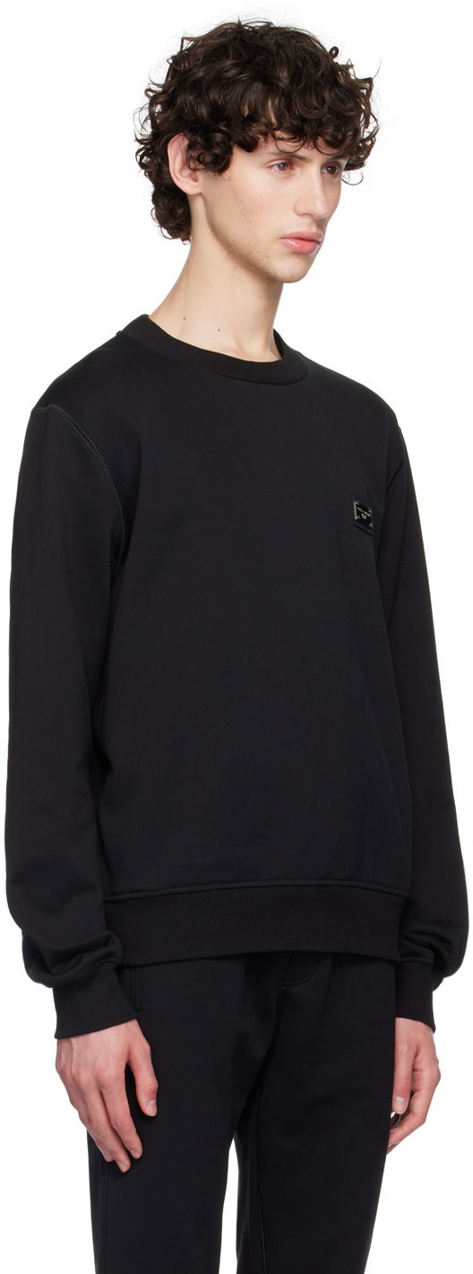 Sweatshirt Dolce & Gabbana Black Plaque Sweatshirt Sort | G9ABJTG7F2G, 1