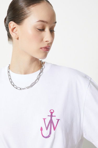 T-shirt JW Anderson JW Anderson Naturally Sweet Anchor T-Shirt Hvid | JT0220.PG0980.001, 5