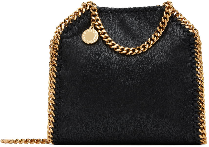 Håndtaske Stella McCartney Falabella Tiny Chain Shoulder Bag Sort | 391698W9355, 0