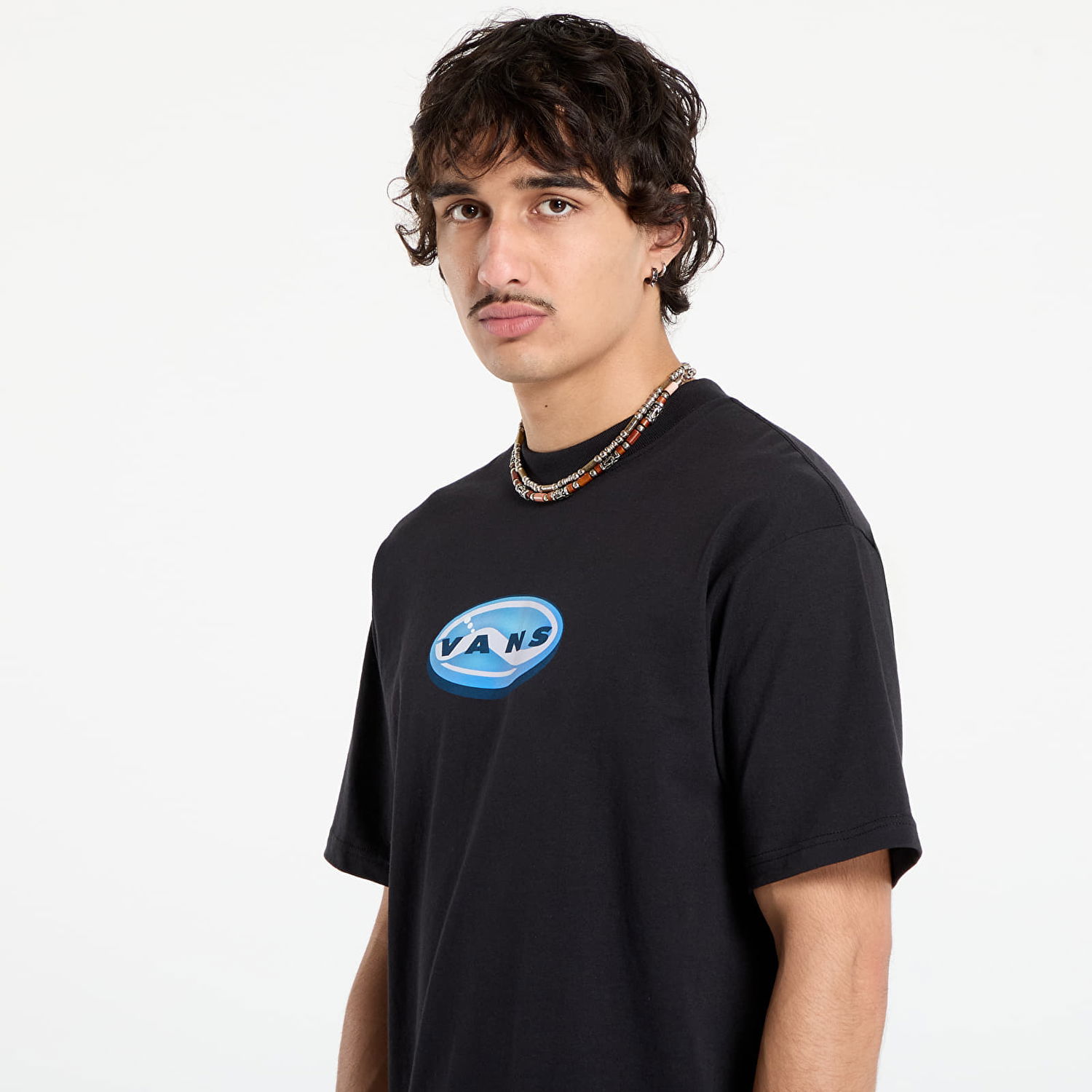 T-shirt Vans 3D Retroval Short Sleeve T-Shirt Sort | VN000PBXBLK1, 1
