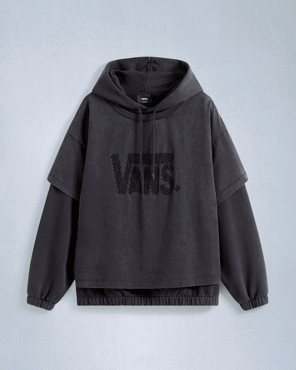 Sweatshirt Vans Act Of Disagreement Lasered Hoodie Grå | VN000RSUEMQ