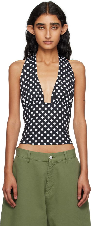 Tanktop Miaou Miaou Mathilde Polka Dot Halter Top Sort | 7189VISBWP, 0